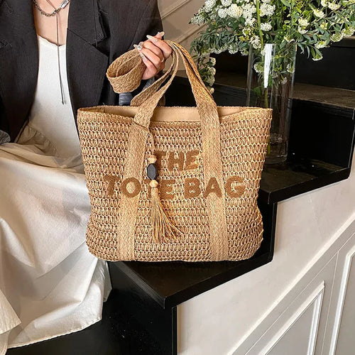 Bolso de Paja Trenzada